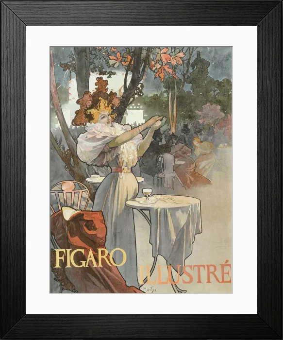 Framed Print : Figaro Illustre Magazine Cover, June 1896, 1896. Creator: Mucha, Alfons Marie (1860-1939) Framed Print : Figaro Illustre Magazine Cover, June 1896, 1896. Creator: Mucha, Alfons Marie (1860-1939)