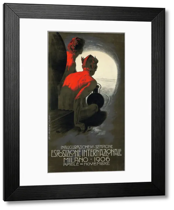 Framed Print : Esposizione Internazionale Milano, 1906, 1906. Creator: Metlicovitz, Leopoldo (1868-1944) Framed Print : Esposizione Internazionale Milano, 1906, 1906. Creator: Metlicovitz, Leopoldo (1868-1944)
