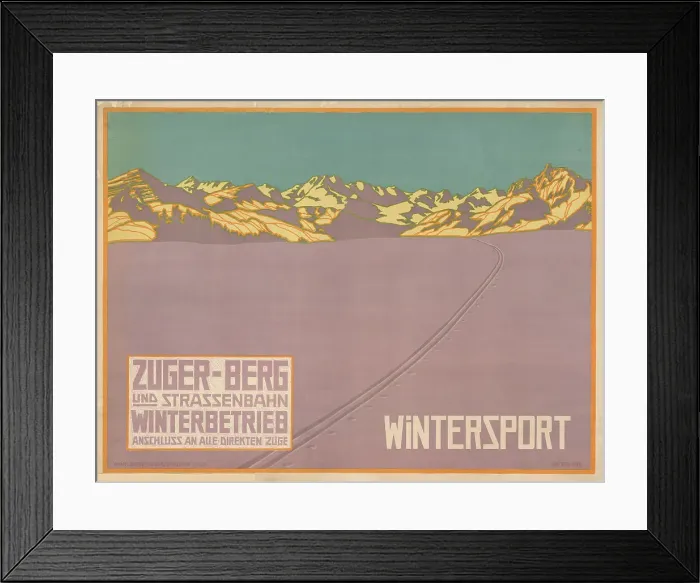 Framed Print : Zuger Berg- und Straßenbahn, c. 1910. Creator: Koch, Walther (1875-1915) Framed Print : Zuger Berg- und Straßenbahn, c. 1910. Creator: Koch, Walther (1875-1915)
