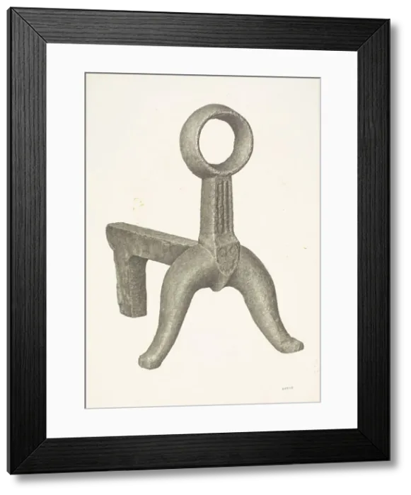 Framed Print : Andiron, c. 1940. Creator: Jacob Lipkin