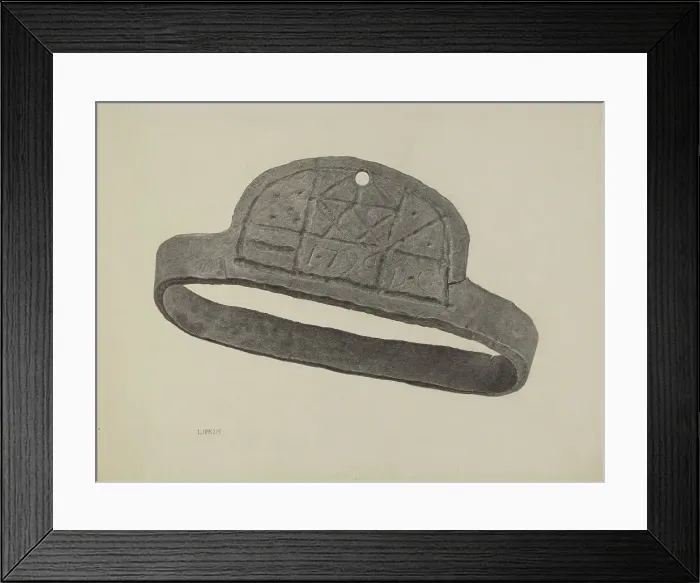 Framed Print : Pa. German Hound's Band from Conestoga Wagon, c. 1939. Creator: Jacob Lipkin Framed Print : Pa. German Hound's Band from Conestoga Wagon, c. 1939. Creator: Jacob Lipkin