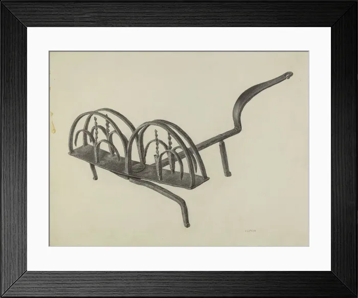 Framed Print : Toast Rack, c. 1939. Creator: Jacob Lipkin Framed Print : Toast Rack, c. 1939. Creator: Jacob Lipkin