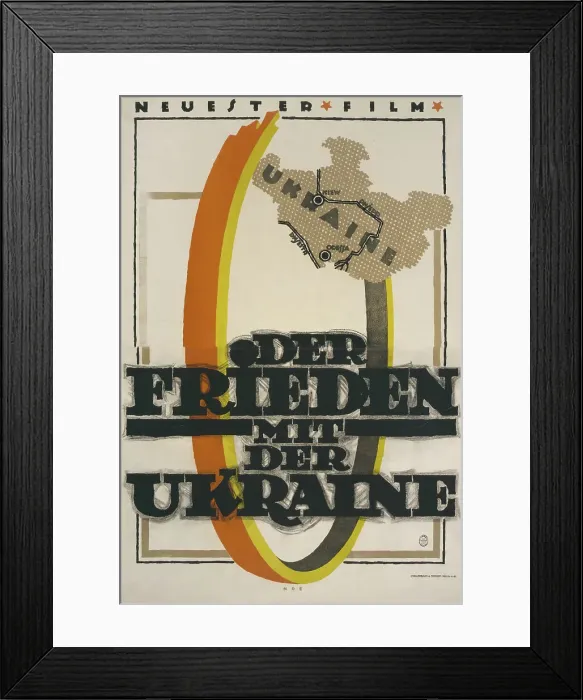 Framed Print : Movie poster Peace with Ukraine, 1918. Creator: Erdt, Hans Rudi (1883-1925). Movie poster Peace with Ukraine, 1918. Creator: Erdt, Hans Rudi (1883-1925) Framed Print : Movie poster Peace with Ukraine, 1918. Creator: Erdt, Hans Rudi (1883-1925). Movie poster Peace with Ukraine, 1918. Creator: Erdt, Hans Rudi (1883-1925)