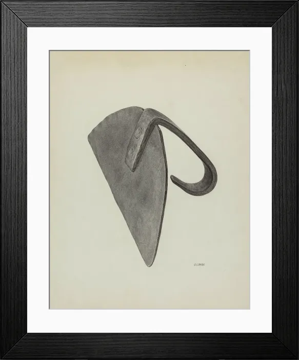 Framed Print : Oven Scraper, c. 1939. Creator: Jacob Lipkin Framed Print : Oven Scraper, c. 1939. Creator: Jacob Lipkin
