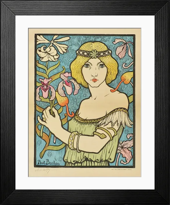 Framed Print : Salon des Cent, 1895. Creator: Berthon, Paul (1872-1909) Framed Print : Salon des Cent, 1895. Creator: Berthon, Paul (1872-1909)