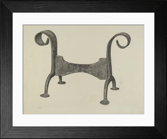 Framed Print : Foot Scraper, c. 1941. Creator: Jacob Lipkin Framed Print : Foot Scraper, c. 1941. Creator: Jacob Lipkin
