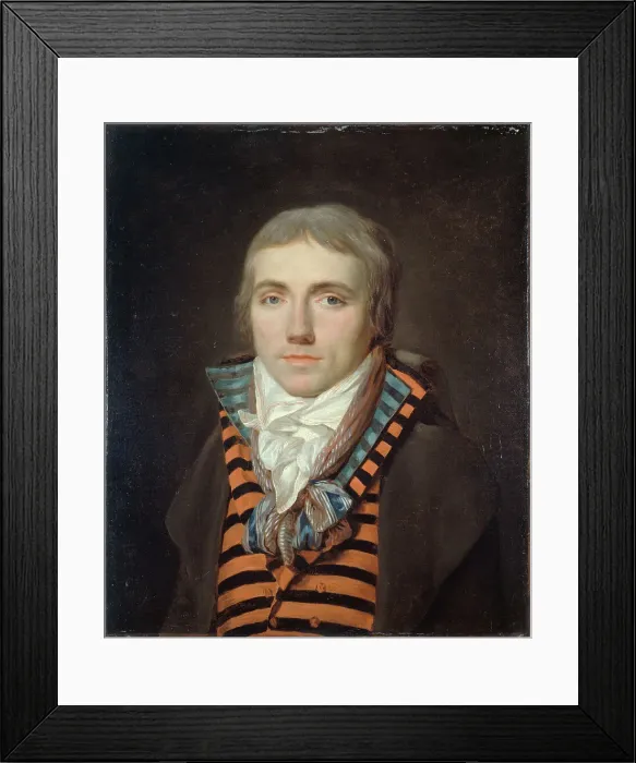 Framed Print : Portrait of Jean-Louis Laya (1761-1833), playwright, c1795. Creator: Louis Landry Framed Print : Portrait of Jean-Louis Laya (1761-1833), playwright, c1795. Creator: Louis Landry