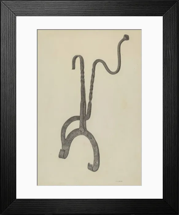 Framed Print : Kettle Tilter, c. 1939. Creator: Jacob Lipkin Framed Print : Kettle Tilter, c. 1939. Creator: Jacob Lipkin