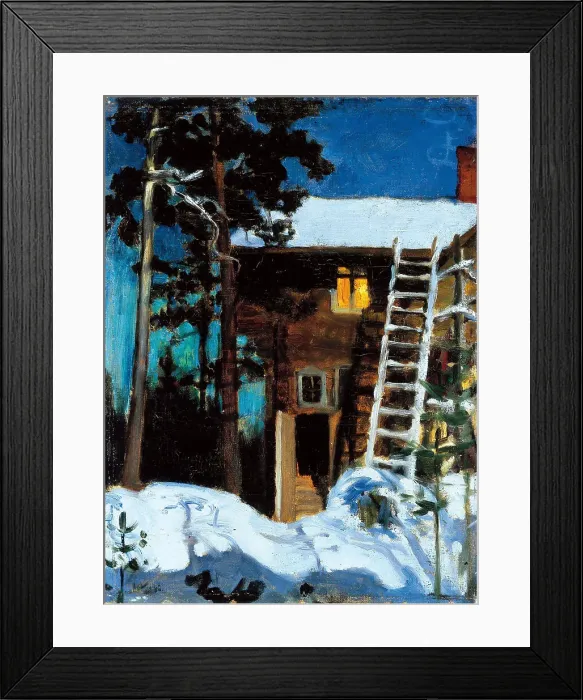 Framed Print : Kalela in winter, 1896. Creator: Gallen-Kallela, Akseli (1865-1931) Framed Print : Kalela in winter, 1896. Creator: Gallen-Kallela, Akseli (1865-1931)