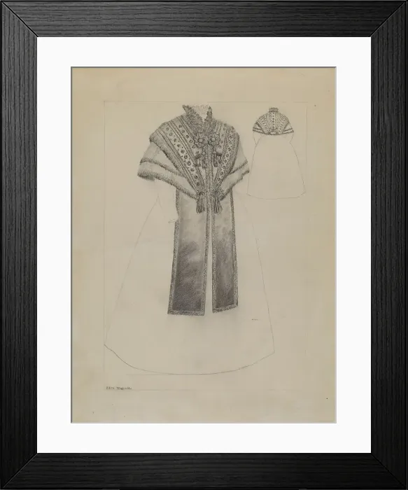 Framed Print : Wrap, c. 1936. Creator: Edith Magnette Framed Print : Wrap, c. 1936. Creator: Edith Magnette