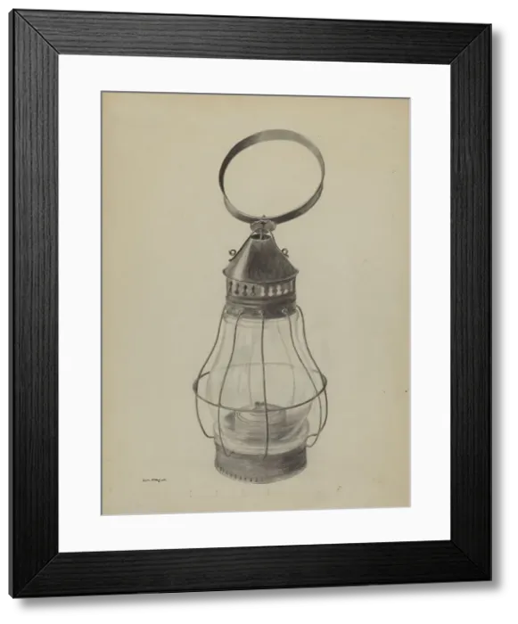 Framed Print : Lantern, 1935 / 1942. Creator: Edith Magnette Framed Print : Lantern, 1935 / 1942. Creator: Edith Magnette