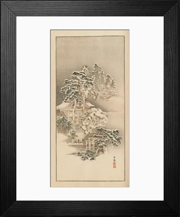Framed Print : Shubi gakan (Drawing Methods for Aesthetic Pictures), 1889. Creator: Sakujiro, Nanbara (active 1889) Framed Print : Shubi gakan (Drawing Methods for Aesthetic Pictures), 1889. Creator: Sakujiro, Nanbara (active 1889)