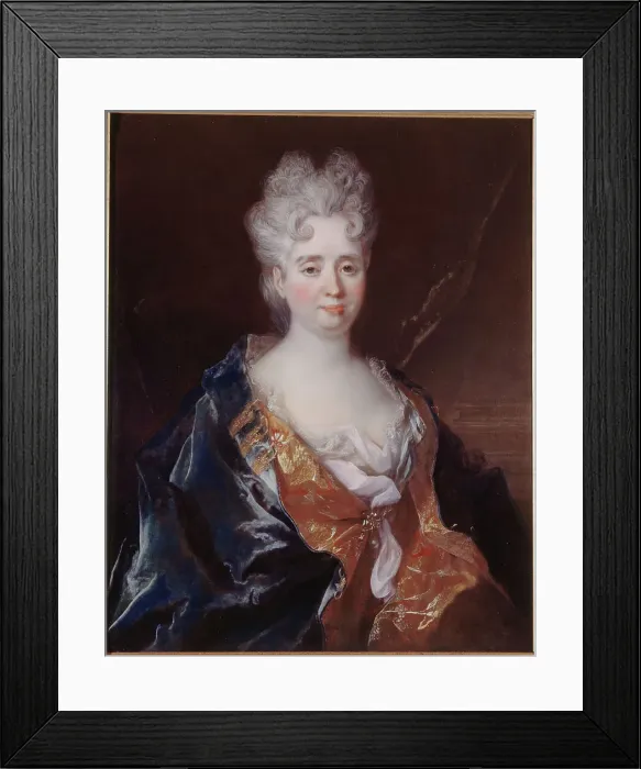 Framed Print : Portrait of Anne-Thérèse de Marguenat de Courcelles, Marquise de Lambert (1647-1733), c1710. Creator: Nicolas de Largilliere