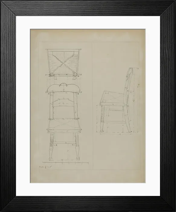 Framed Print : Toy Chair, c. 1936. Creator: Edith Magnette Framed Print : Toy Chair, c. 1936. Creator: Edith Magnette