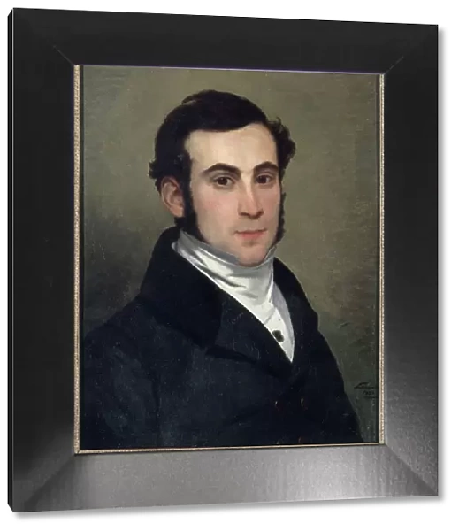 Portrait of unknown person, perhaps Alexandre-Auguste Ledru-Rollin, 1833. Creator: Alphonse Lavaudan