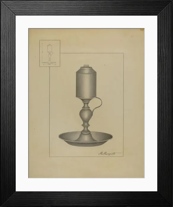 Framed Print : Lamp, c. 1936. Creator: Matthew Mangiacotti Framed Print : Lamp, c. 1936. Creator: Matthew Mangiacotti