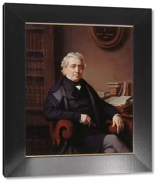 Portrait of Thomas Sauvage (1794-1877), playwright, 1850. Creator: Claudius Lavergne