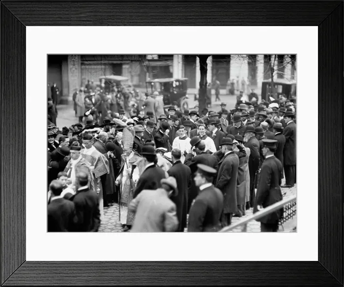 Framed Print : Pan American Mass - Thanksgiving Day At St. Patrick's. Mons. Dougherty; Dr. Burns; Cardinal... 1912 Creator: Harris & Ewing. Pan American Mass - Thanksgiving Day At St. Patrick's. Mons. Dougherty; Dr Framed Print : Pan American Mass - Thanksgiving Day At St. Patrick's. Mons. Dougherty; Dr. Burns; Cardinal... 1912 Creator: Harris & Ewing. Pan American Mass - Thanksgiving Day At St. Patrick's. Mons. Dougherty; Dr