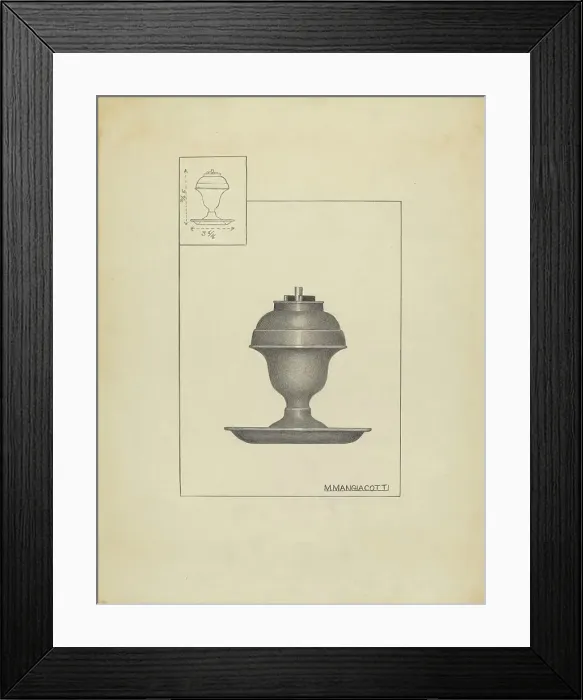 Framed Print : Lamp, c. 1939. Creator: Matthew Mangiacotti Framed Print : Lamp, c. 1939. Creator: Matthew Mangiacotti