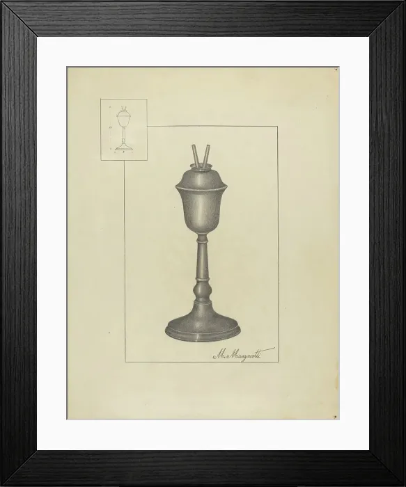 Framed Print : Lamp, c. 1936. Creator: Matthew Mangiacotti Framed Print : Lamp, c. 1936. Creator: Matthew Mangiacotti