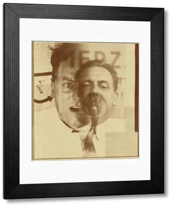 Framed Print : Kurt Schwitters, 1924-1925. Creator: Lissitzky, El (1890-1941) Framed Print : Kurt Schwitters, 1924-1925. Creator: Lissitzky, El (1890-1941)