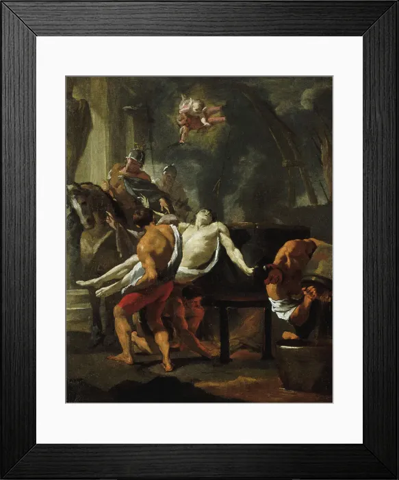 Framed Print : Martyrdom of Saint John the Evangelist, at the Latin Gate, between 1637 and 1647. Creator: Charles le Brun Framed Print : Martyrdom of Saint John the Evangelist, at the Latin Gate, between 1637 and 1647. Creator: Charles le Brun