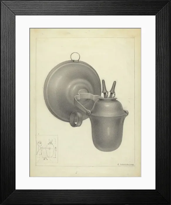 Framed Print : Lamp, c. 1936. Creator: Arsen Maralian Framed Print : Lamp, c. 1936. Creator: Arsen Maralian