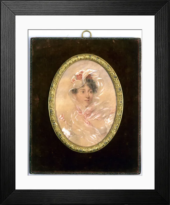 Framed Print : Portrait of Madame de Kercado, c1813. Creator: Jean-Baptiste Isabey Framed Print : Portrait of Madame de Kercado, c1813. Creator: Jean-Baptiste Isabey