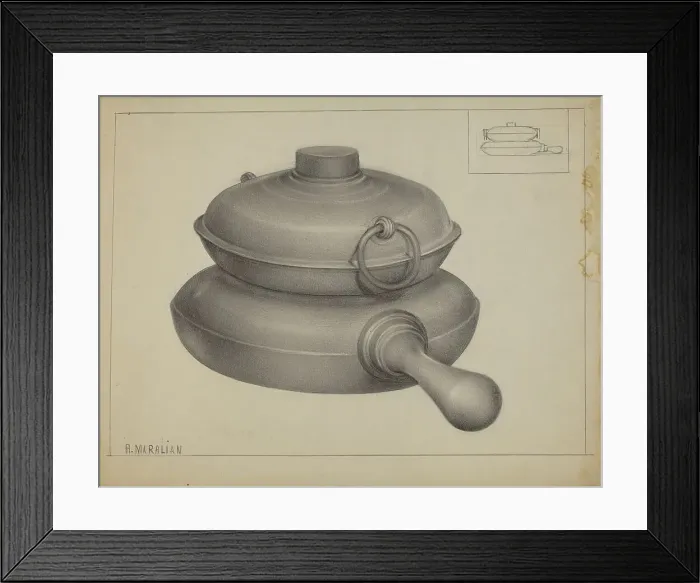 Framed Print : Pewter Pan, 1935 / 1942. Creator: Arsen Maralian Framed Print : Pewter Pan, 1935 / 1942. Creator: Arsen Maralian