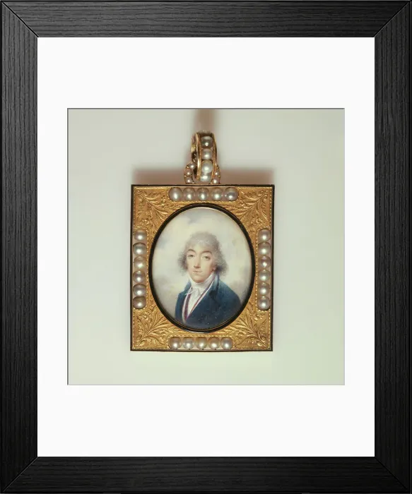 Framed Print : Portrait of a man, c1802. Creator: Jean-Baptiste Isabey Framed Print : Portrait of a man, c1802. Creator: Jean-Baptiste Isabey
