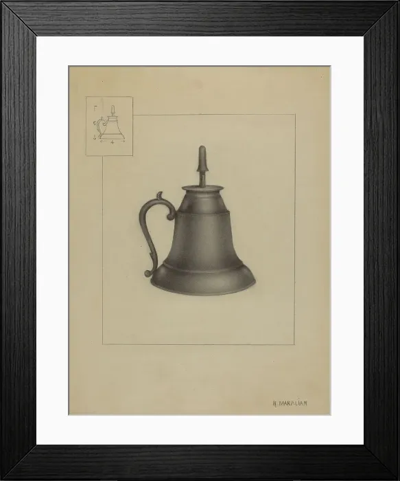 Framed Print : Lamp, c. 1936. Creator: Arsen Maralian Framed Print : Lamp, c. 1936. Creator: Arsen Maralian