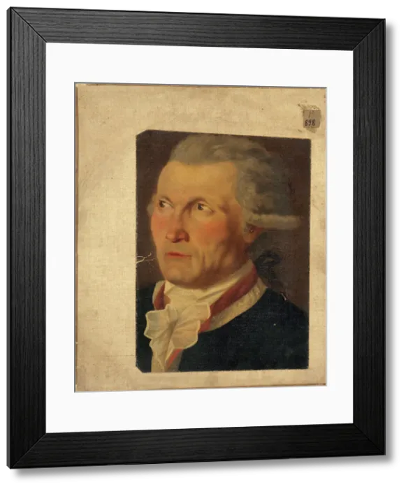 Framed Print : Portrait of an unknown person (Denis Le Roy?), c1780. Creator: Denis-Sebastien Leroy Framed Print : Portrait of an unknown person (Denis Le Roy?), c1780. Creator: Denis-Sebastien Leroy