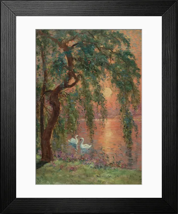 Framed Print : Sketch for the town hall of Joinville-le-Pont: Lac d'Amour - the weeping willow, c1918. Creator: Marie Joseph Leon Iwill Framed Print : Sketch for the town hall of Joinville-le-Pont: Lac d'Amour - the weeping willow, c1918. Creator: Marie Joseph Leon Iwill