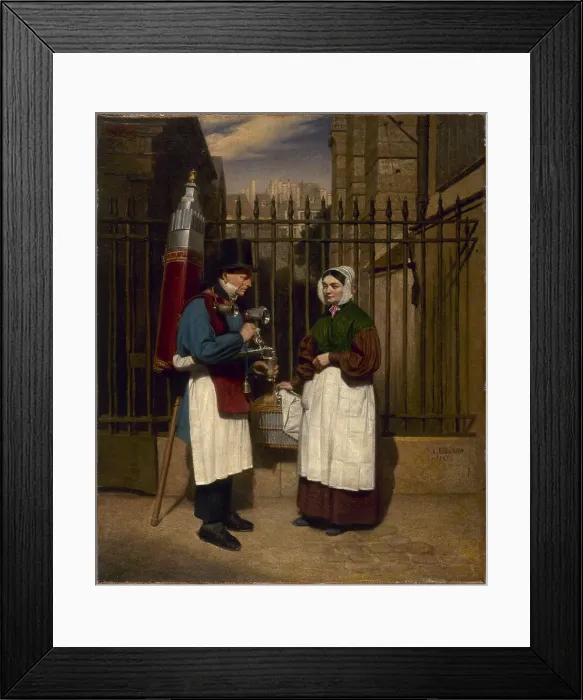 Framed Print : Coconut Merchant, 1843. Creator: Augusta Lebaron-Desves Framed Print : Coconut Merchant, 1843. Creator: Augusta Lebaron-Desves