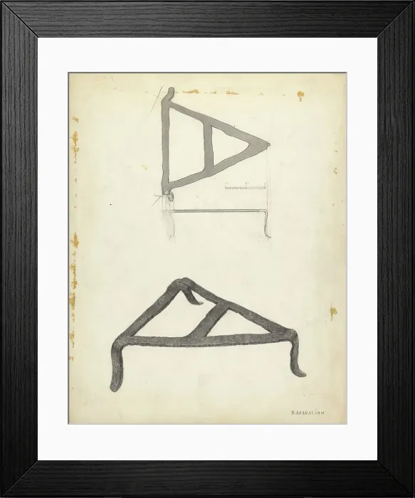 Framed Print : Trivet, c. 1938. Creator: Arsen Maralian Framed Print : Trivet, c. 1938. Creator: Arsen Maralian