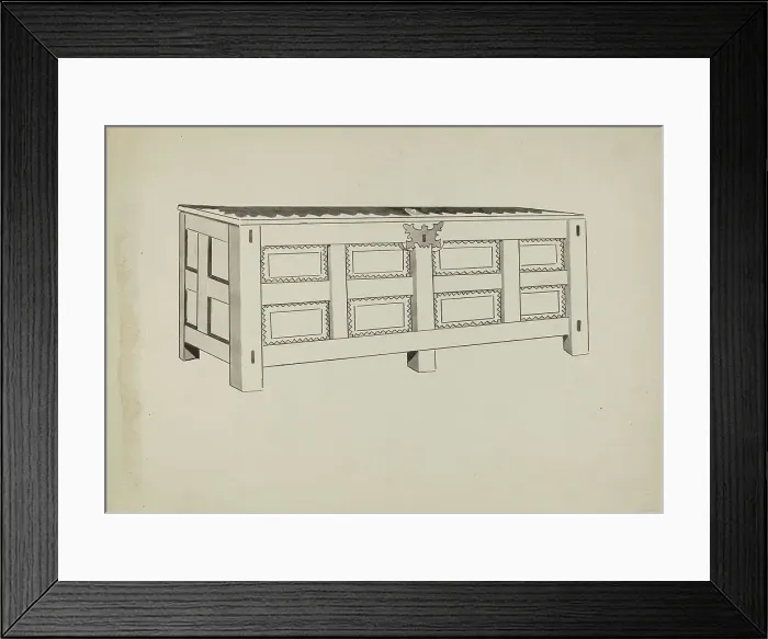 Framed Print : Chest, 1935 / 1942. Creator: J.Henry Marley Framed Print : Chest, 1935 / 1942. Creator: J.Henry Marley