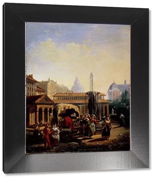Saint-Martin market, around 1835. Creator: Jean Baptiste Lecoeur