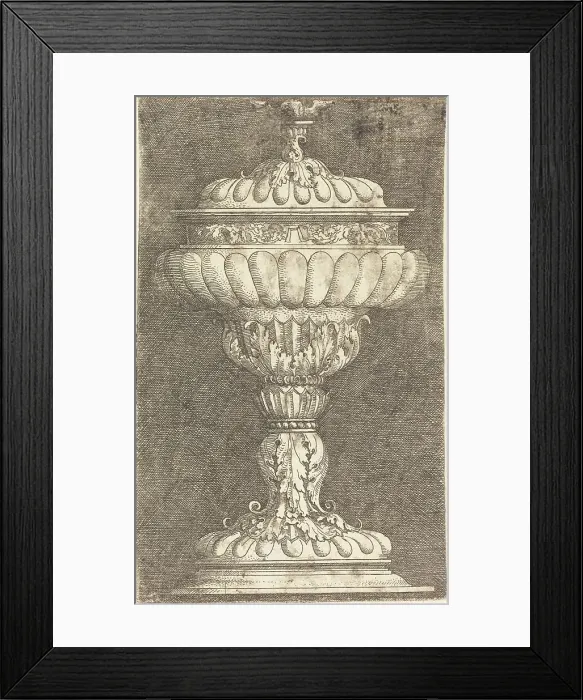 Framed Print : Covered Goblet with Winged Ball, c. 1520 / 1525. Creator: Albrecht Altdorfer Framed Print : Covered Goblet with Winged Ball, c. 1520 / 1525. Creator: Albrecht Altdorfer