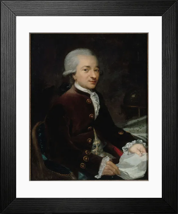 Framed Print : Portrait of a man, dressed to look like Robespierre, 1792. Creator: H Lefevre Framed Print : Portrait of a man, dressed to look like Robespierre, 1792. Creator: H Lefevre