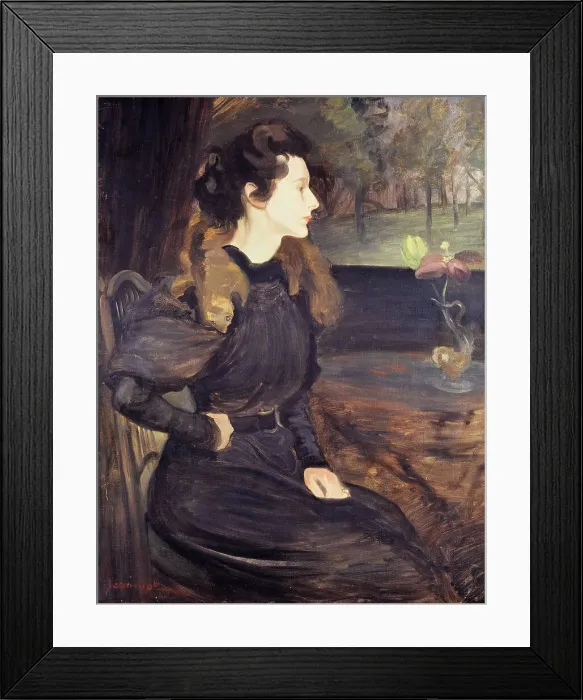 Framed Print : Portrait of Marcelle Jeanniot aged fifteen, 1896. Creator: Pierre Georges Jeanniot Framed Print : Portrait of Marcelle Jeanniot aged fifteen, 1896. Creator: Pierre Georges Jeanniot
