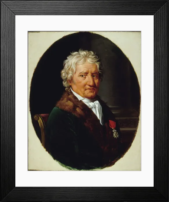 Framed Print : Portrait of Pierre-Alexandre Monsigny (1729-1817), composer, 1813. Creator: Robert Lefevre Framed Print : Portrait of Pierre-Alexandre Monsigny (1729-1817), composer, 1813. Creator: Robert Lefevre