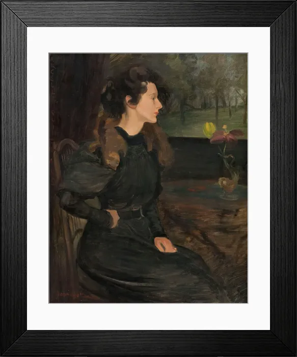 Framed Print : Portrait of Marcelle Jeanniot aged fifteen, 1896. Creator: Pierre Georges Jeanniot Framed Print : Portrait of Marcelle Jeanniot aged fifteen, 1896. Creator: Pierre Georges Jeanniot