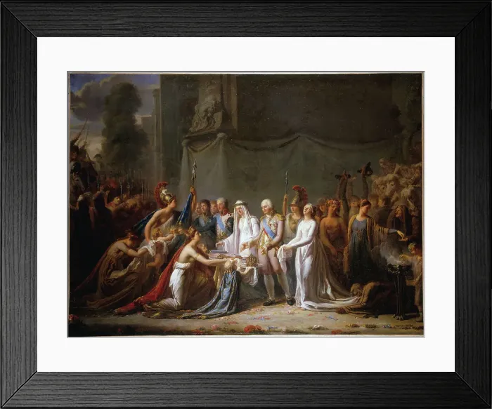 Framed Print : Allegory of the entry of Louis XVIII into Paris, May 3, 1814. Creator: Pierre Nicolas Legrand Framed Print : Allegory of the entry of Louis XVIII into Paris, May 3, 1814. Creator: Pierre Nicolas Legrand