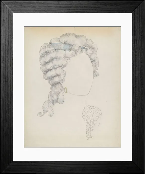 Framed Print : Headdress, c. 1937. Creator: Eva Noe Framed Print : Headdress, c. 1937. Creator: Eva Noe