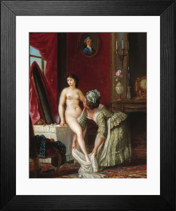 Framed Print : Toilette, c1780. Creator: Nicolas-Rene Jollain Framed Print : Toilette, c1780. Creator: Nicolas-Rene Jollain