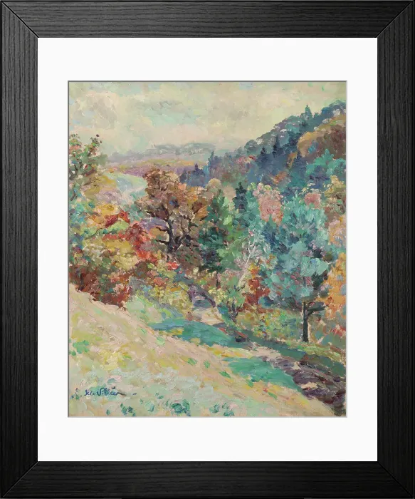 Framed Print : Valley of Calamine. Autumn, 1899. Creator: Emmanuel de La Villeon Framed Print : Valley of Calamine. Autumn, 1899. Creator: Emmanuel de La Villeon