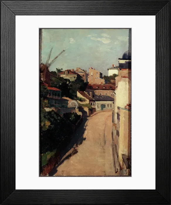 Framed Print : Rue Lepic and Maquis, Montmartre, c1900. Creator: Auguste Lepere Framed Print : Rue Lepic and Maquis, Montmartre, c1900. Creator: Auguste Lepere