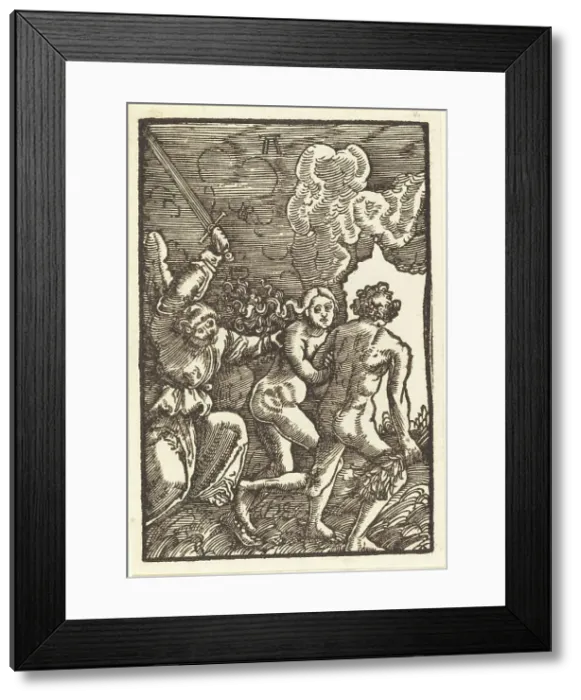Framed Print : Expulsion from Paradise, c. 1513. Creator: Albrecht Altdorfer Framed Print : Expulsion from Paradise, c. 1513. Creator: Albrecht Altdorfer