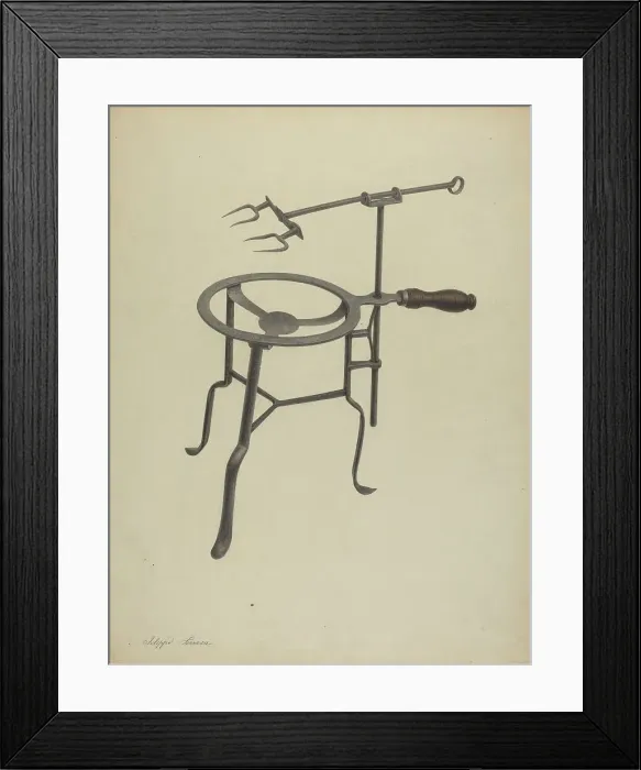 Framed Print : Trivet Toaster, c. 1938. Creator: Filippo Porreca Framed Print : Trivet Toaster, c. 1938. Creator: Filippo Porreca