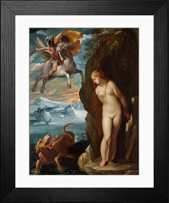 Framed Print : Perseus Freeing Andromeda, 1594-1595. Creator: Cesari, Giuseppe (1568-1640) Framed Print : Perseus Freeing Andromeda, 1594-1595. Creator: Cesari, Giuseppe (1568-1640)
